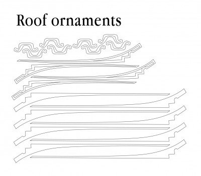 dojo roof ornaments