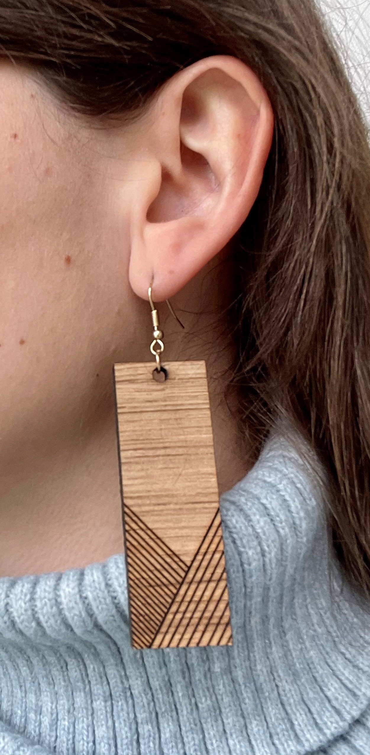 cover image of th tinker Striped Earrings